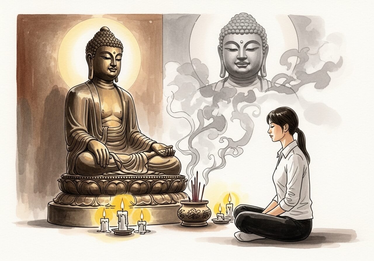 Cầu Phật có hết khổ không hay cần tự tu sửa để đổi vận?