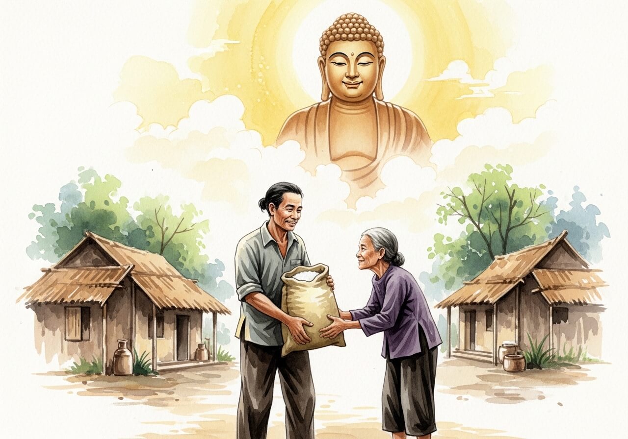 Làm Việc Thiện Để Phước Báu Tăng Trưởng Theo Lời Phật Dạy