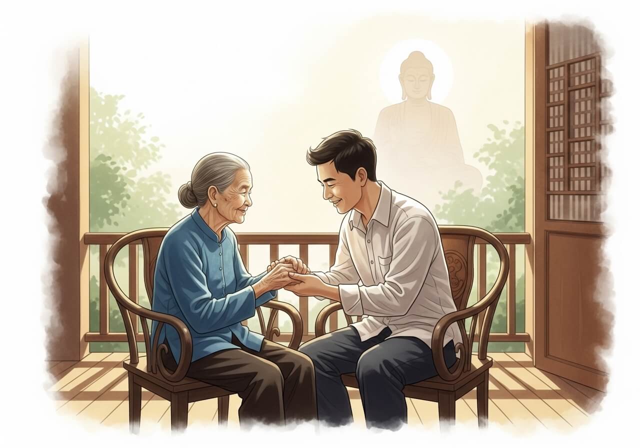 Lời nói dịu dàng với cha mẹ: Món quà báo hiếu vô giá từ tâm